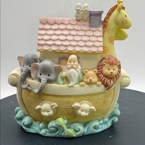 Vintage Noah’s Ark Keepsake coin bank